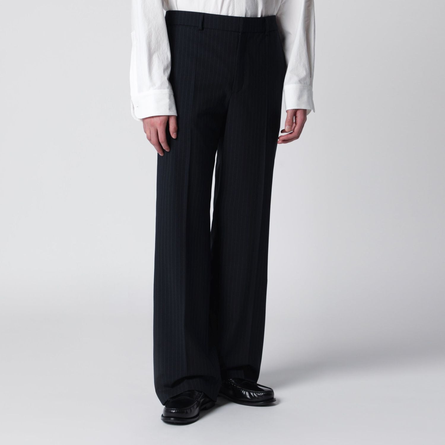 Séfr Pinstriped Woolblend Trousers