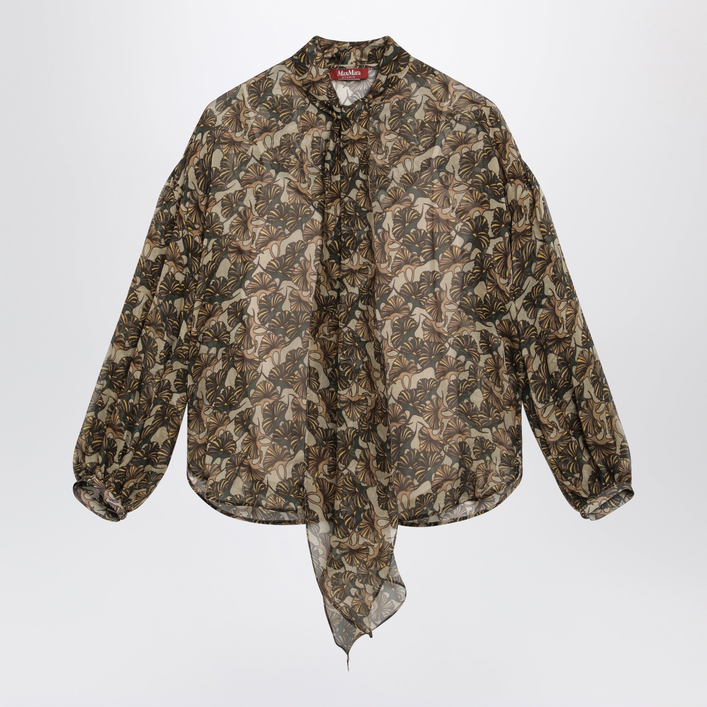 Printed Silk Chiffon Blouse