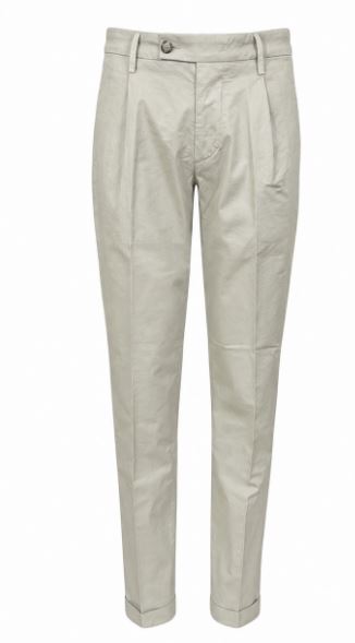 Light Grey Turn Up Trousers