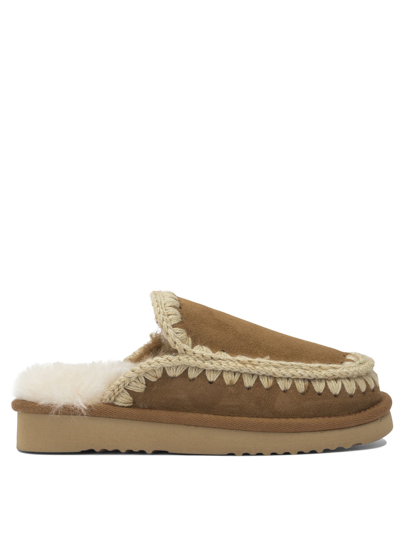 Beige Sheepskin Sandals