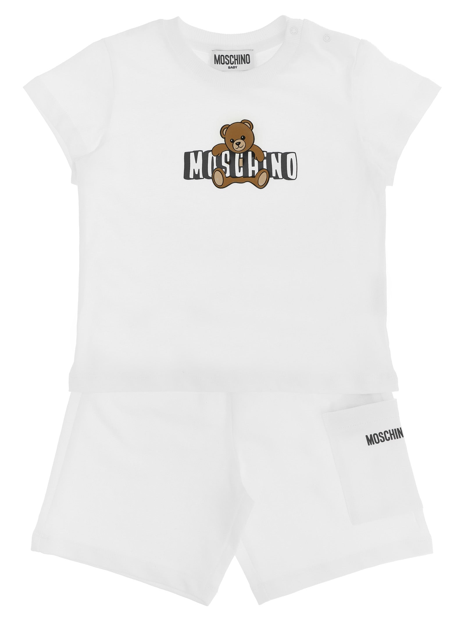 Baby 'Moschino Teddy Bear' T-Shirt + Bermuda Suits
