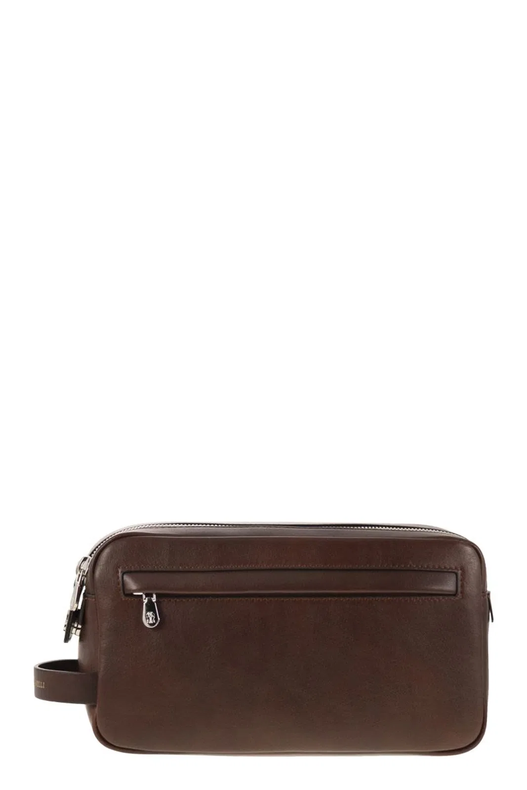 Leather Beauty Case With Double Zip