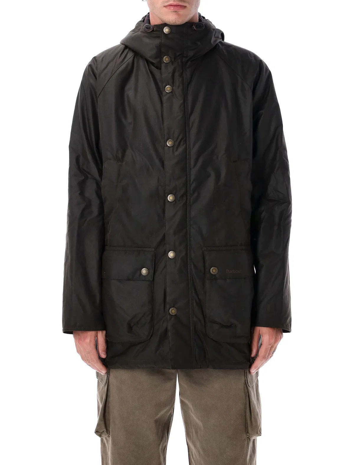 Bedale Waxed Cotton Parka Olive