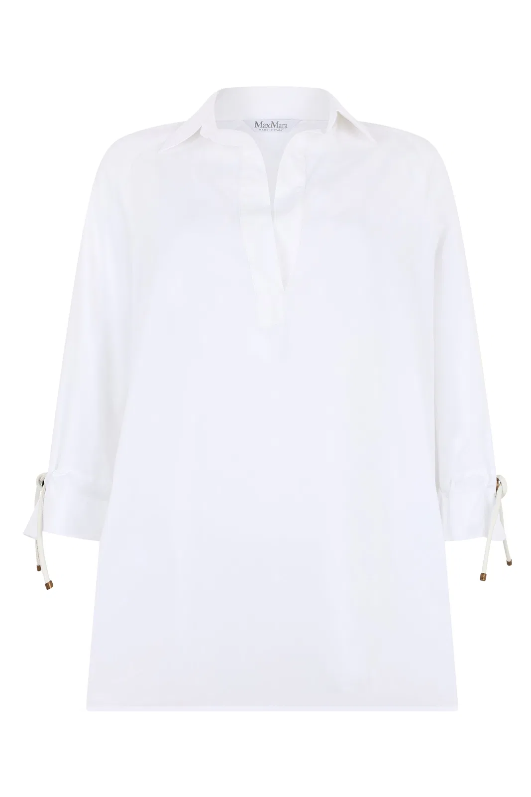 Max Mara Blouse With Decorative Ties In White