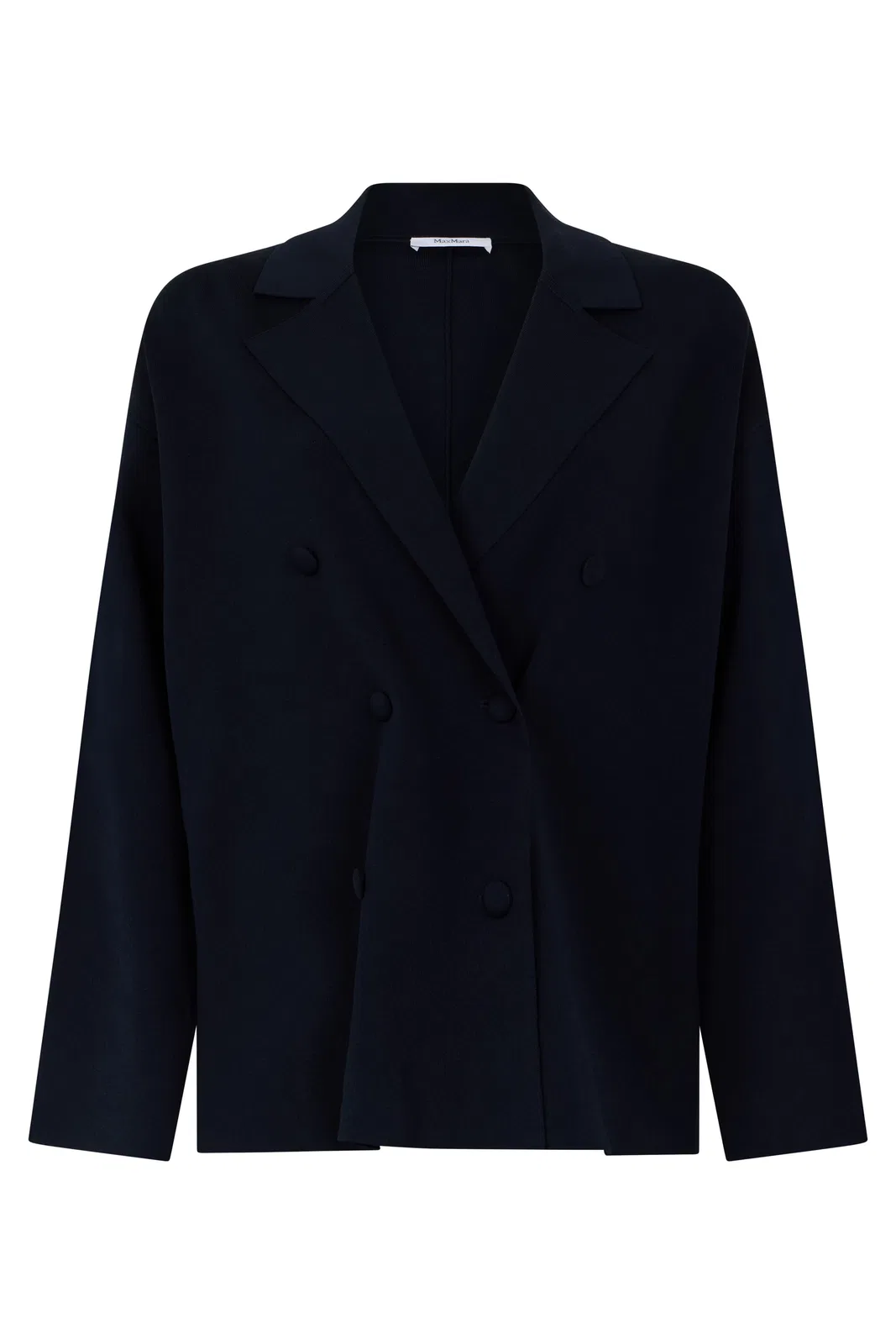 Max Mara Light Jacket In Viscose And Polyamide In Black