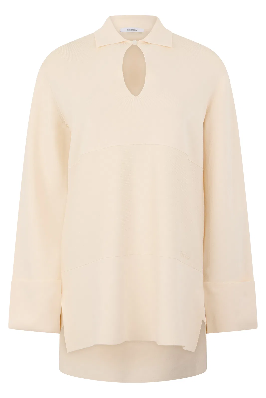 Max Mara Blouse In A Viscose And Polyamide Blend In Beige