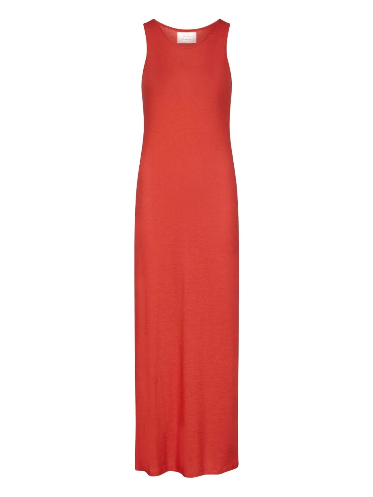 Myron Red Tile Long Straps Dress