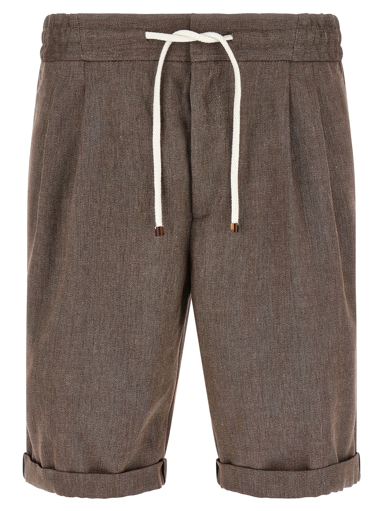 Linen And Wool Bermuda Shorts