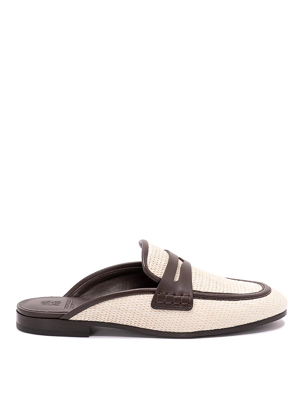 Light Grey Polyamide Cotton Loafers