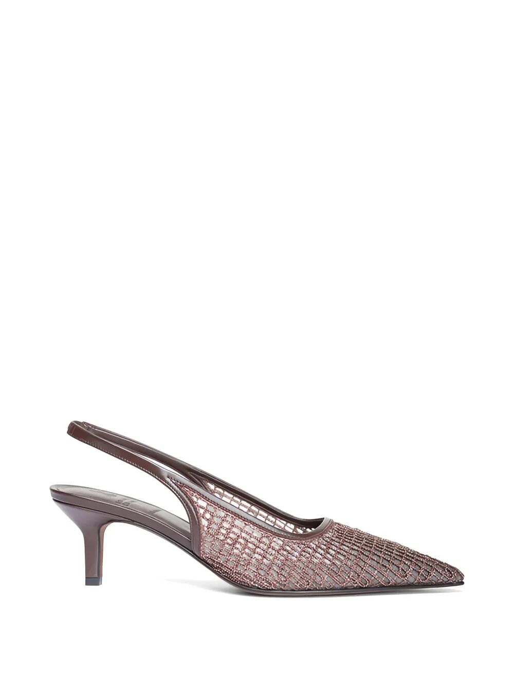 Pointed Sling Back Medium Heel