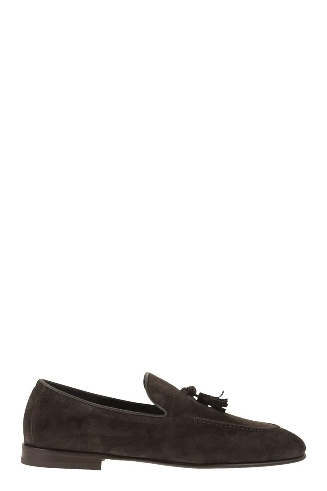 Suede Moccasins With Tassels