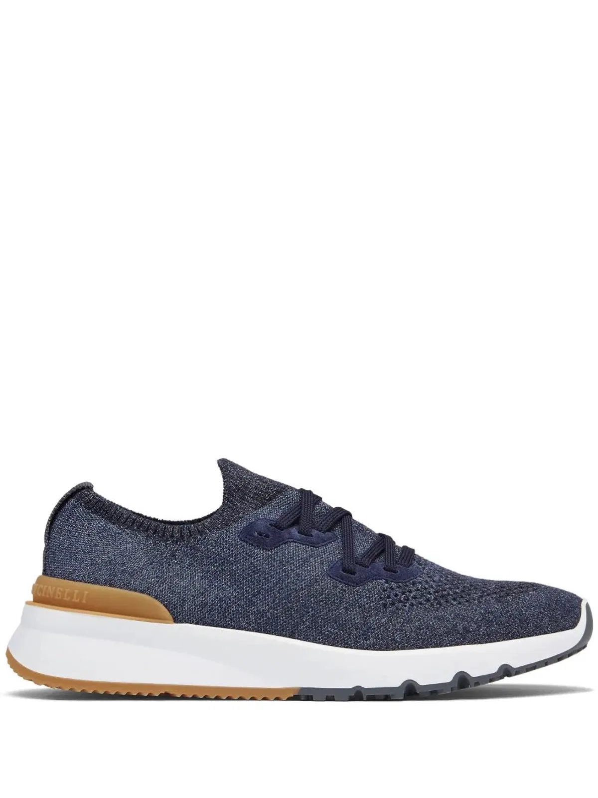 Cotton Chiné Knit Runner Sneakers