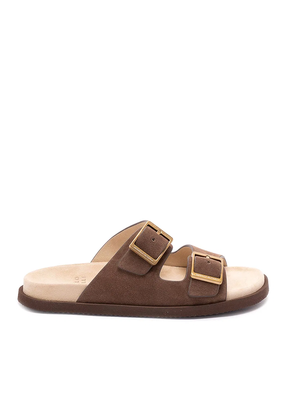 Grey Calfskin Sandals