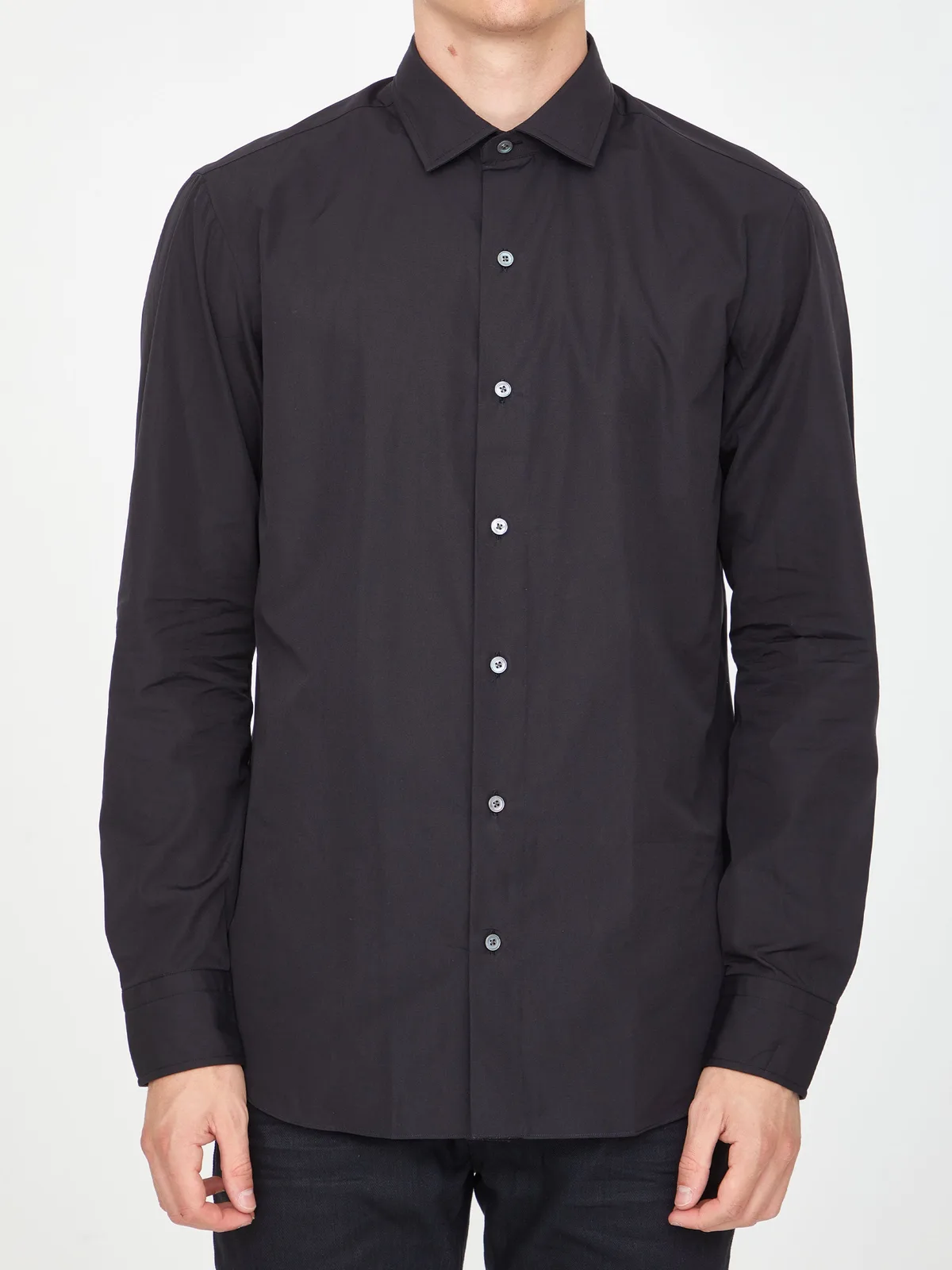 Black Cotton Shirt