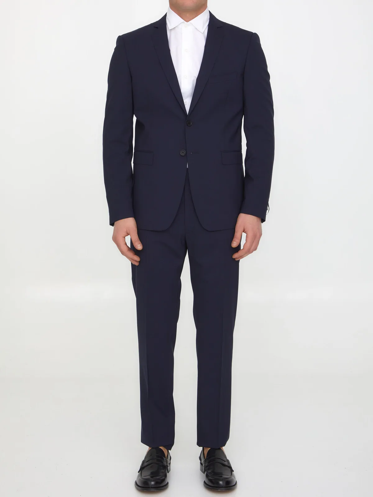 Blue Wool Two-Piece Suit