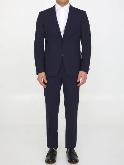Blue Wool Two-Piece Suit