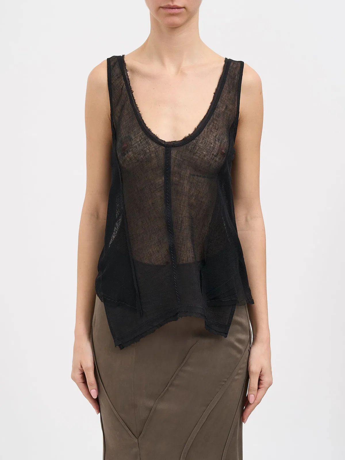 Linen And Ramie Tank Top