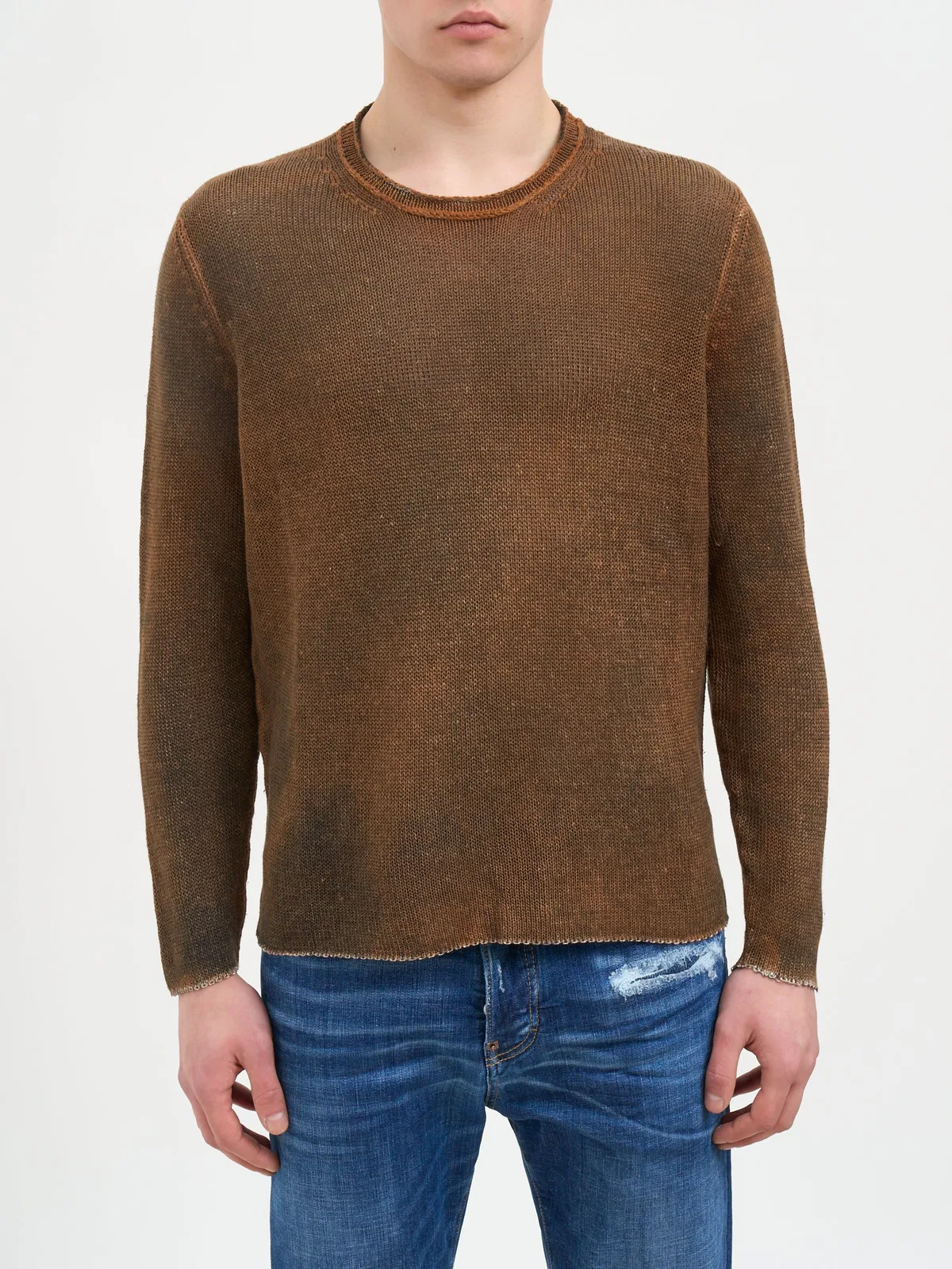 Hand Painted Crew Neck Sweater