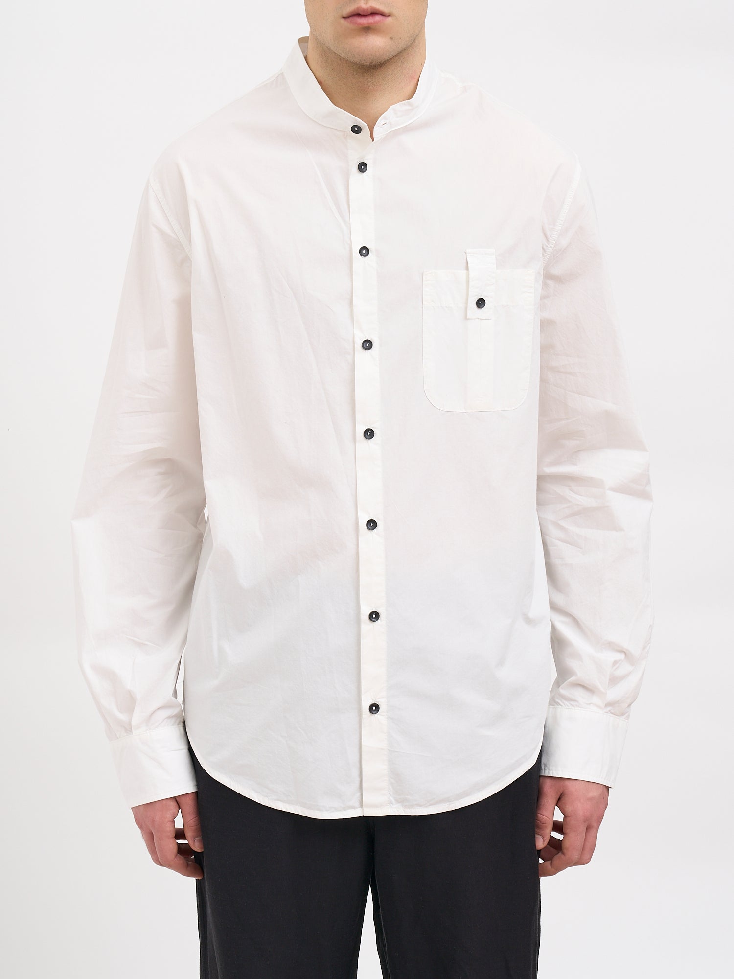 Cotton Mockneck Shirt