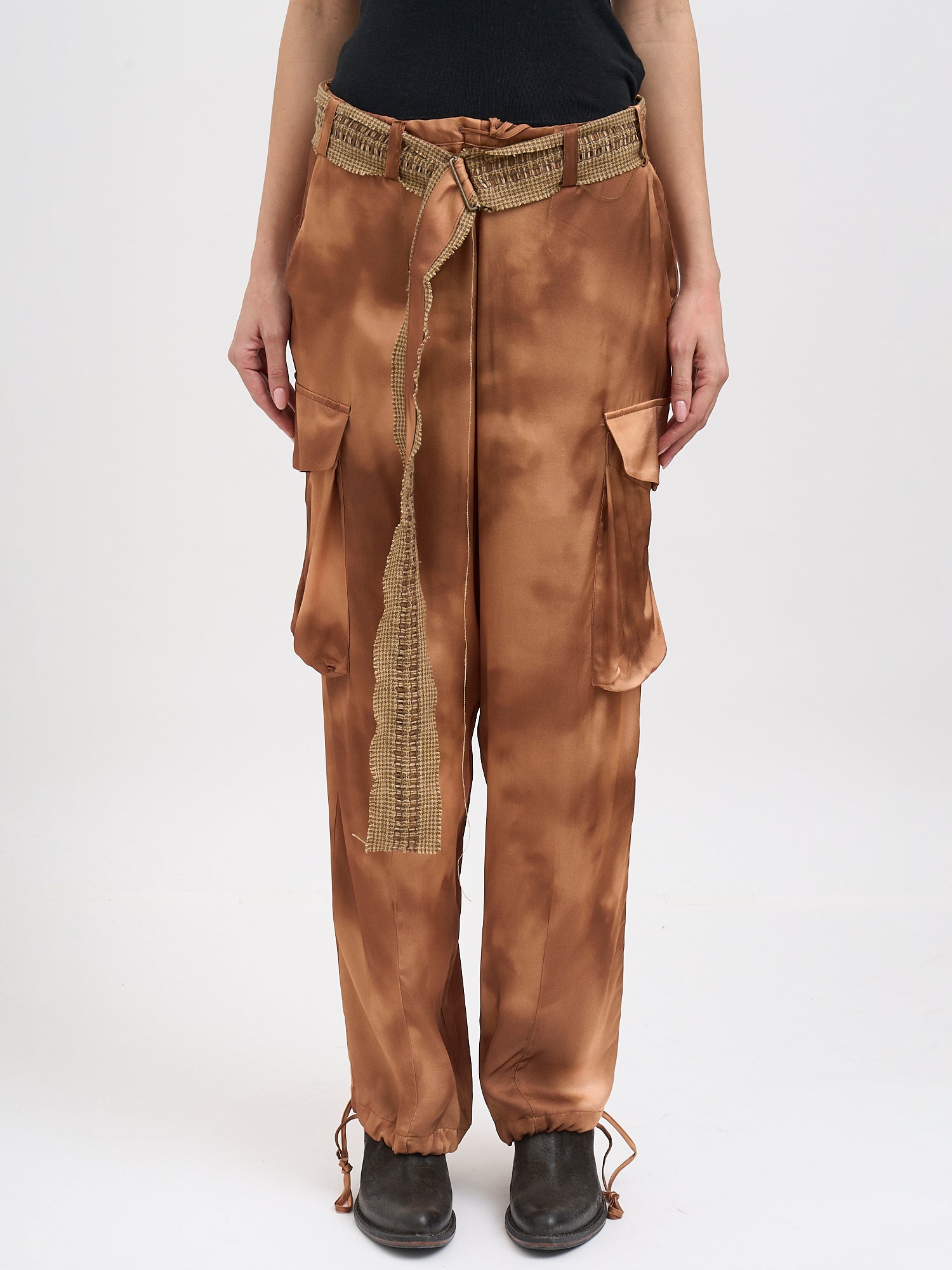 Wide Silk Trousers
