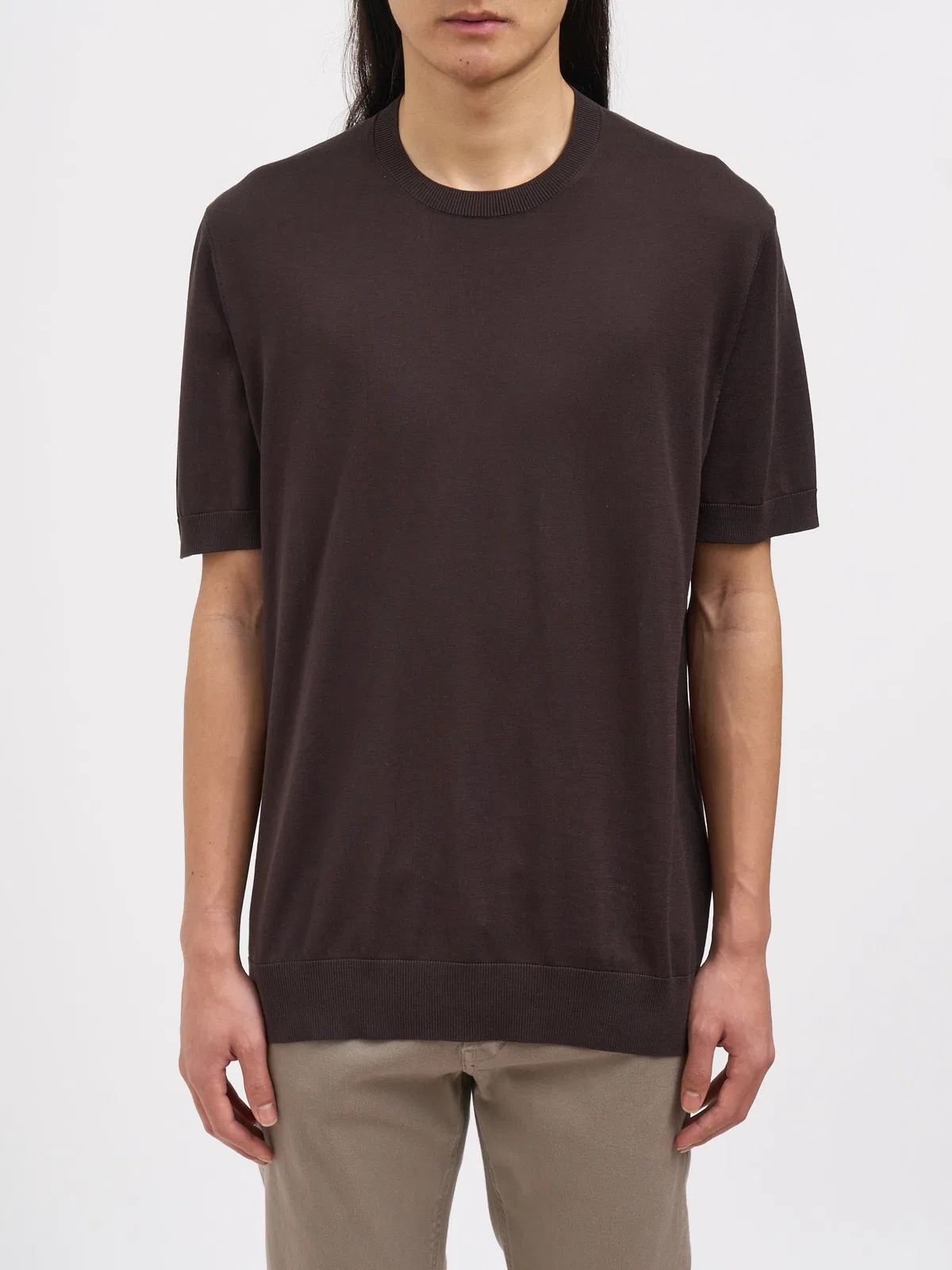 Crew Neck Silk Sweater