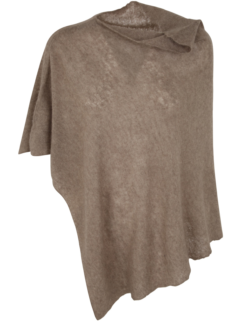 Open Knitted Poncho Melange