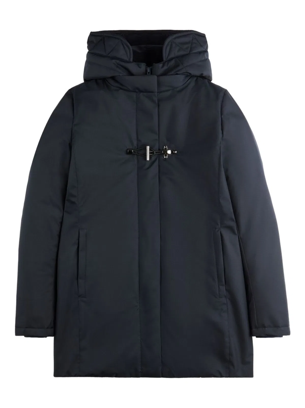 Fay Dark Blue Nylon Hooded Jacket