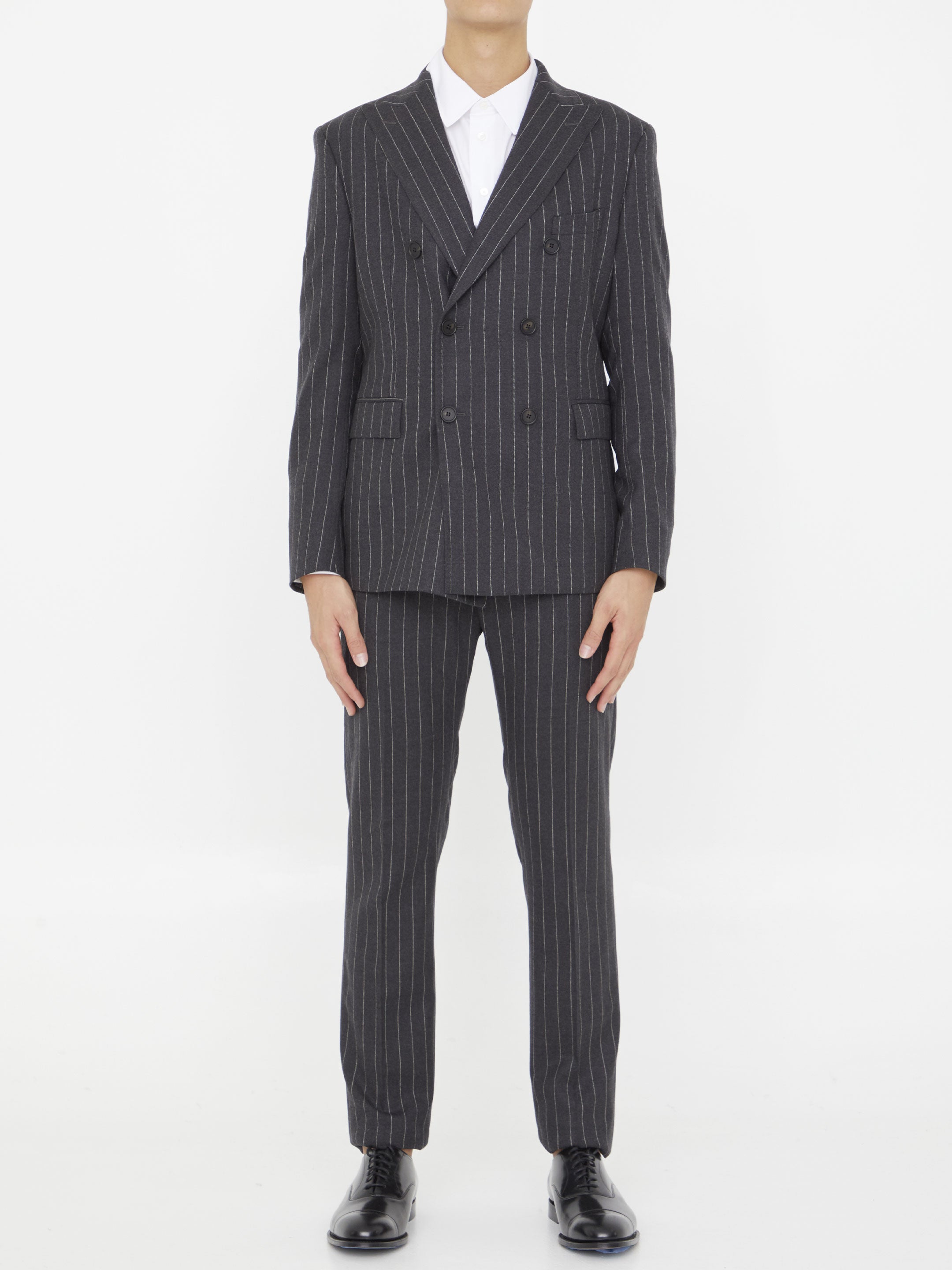 Pinstriped Two-Piece Suit