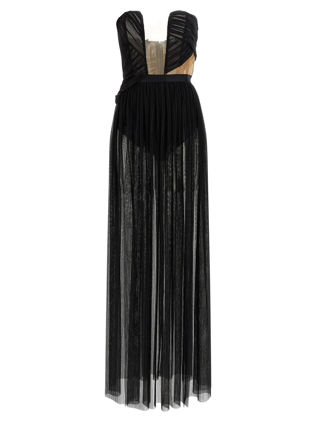 'Corsetto Draped Gown' Dress