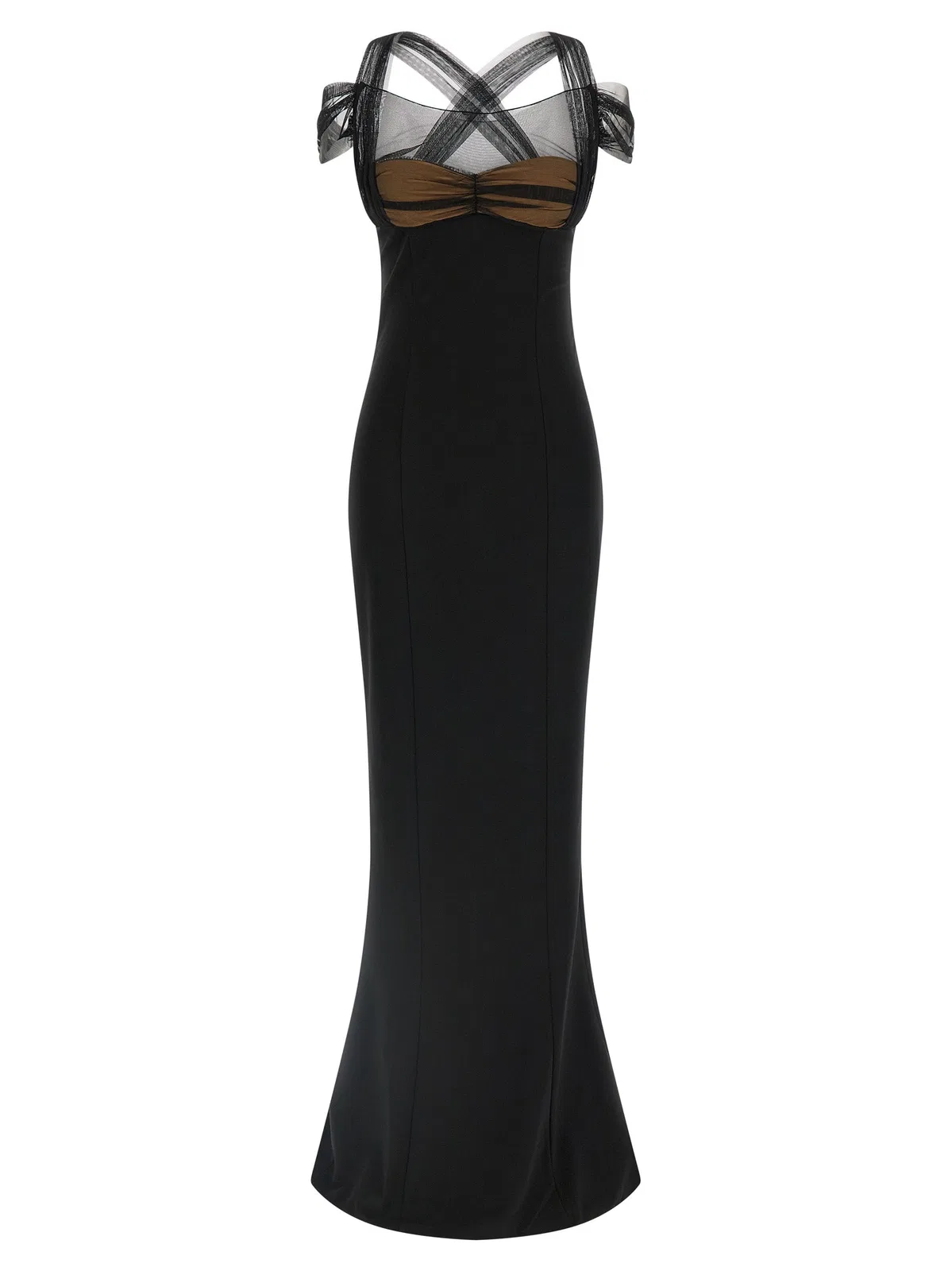 'Draped Padded Cup Maxi' Dress