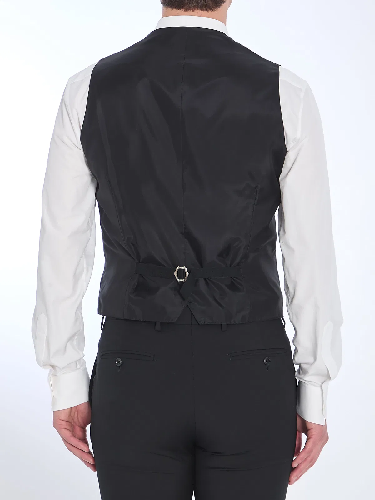 Tagliatore Wool Vest In Black