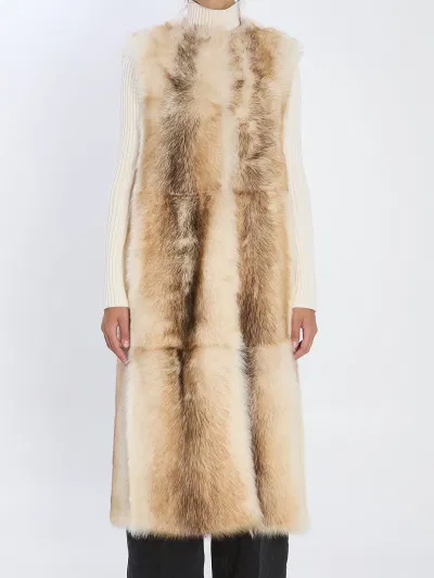 Long Lamb Fur Vest