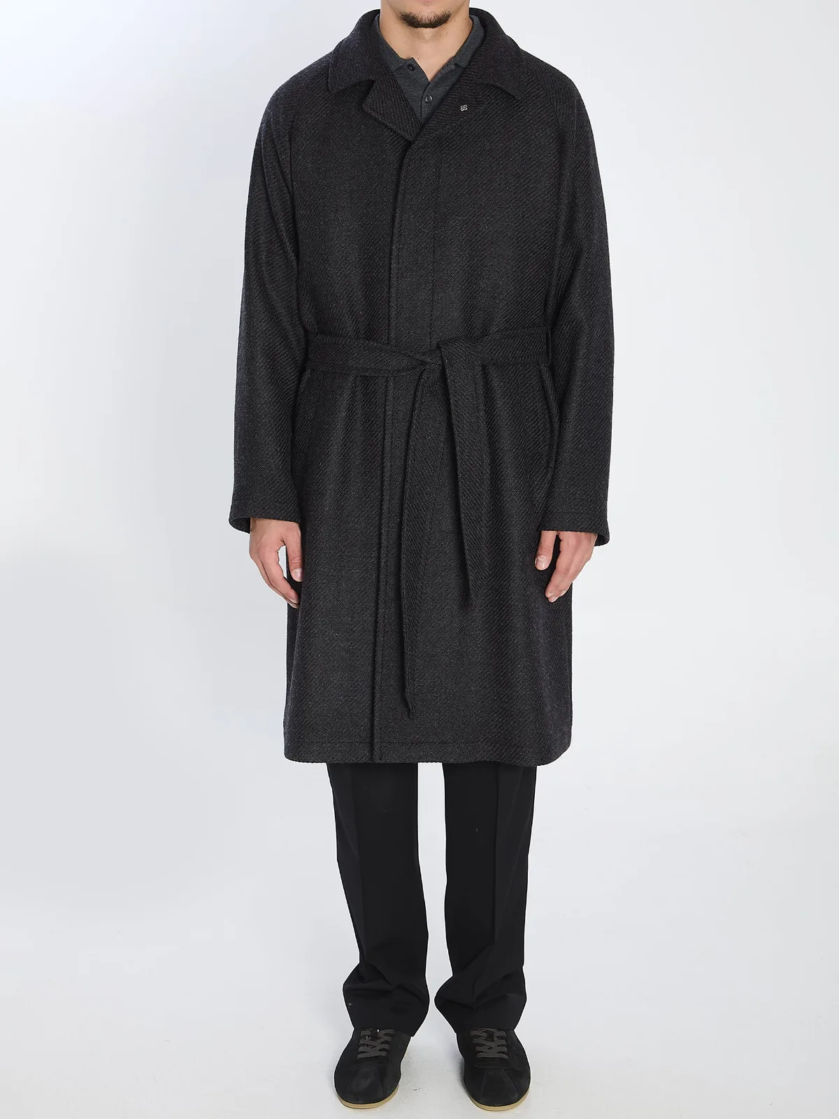 Tagliatore Salomon Midi Coat In Gray