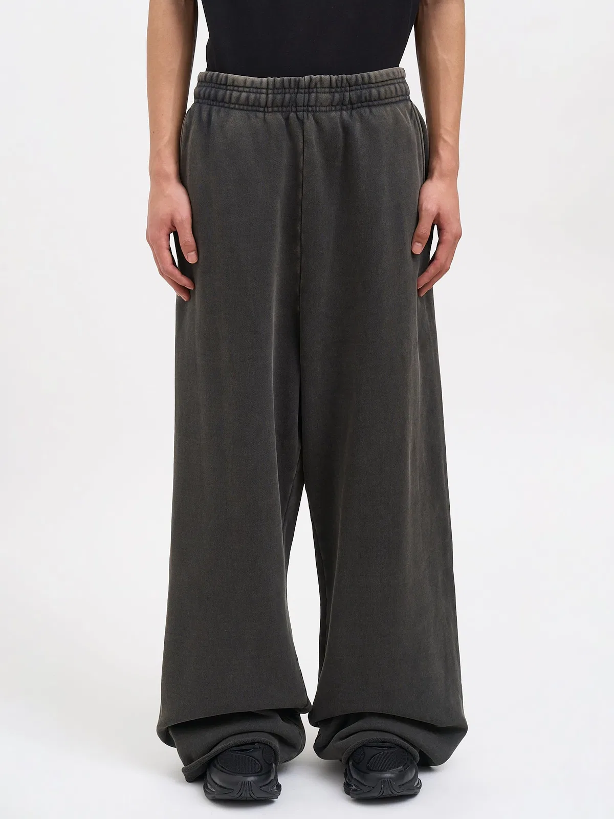 Entire Studios Full Sweat Pants Washed Black In Gray