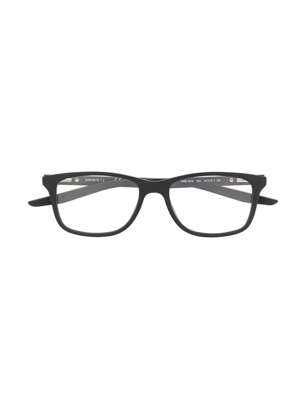Matte Solid Black Acetate Glasses