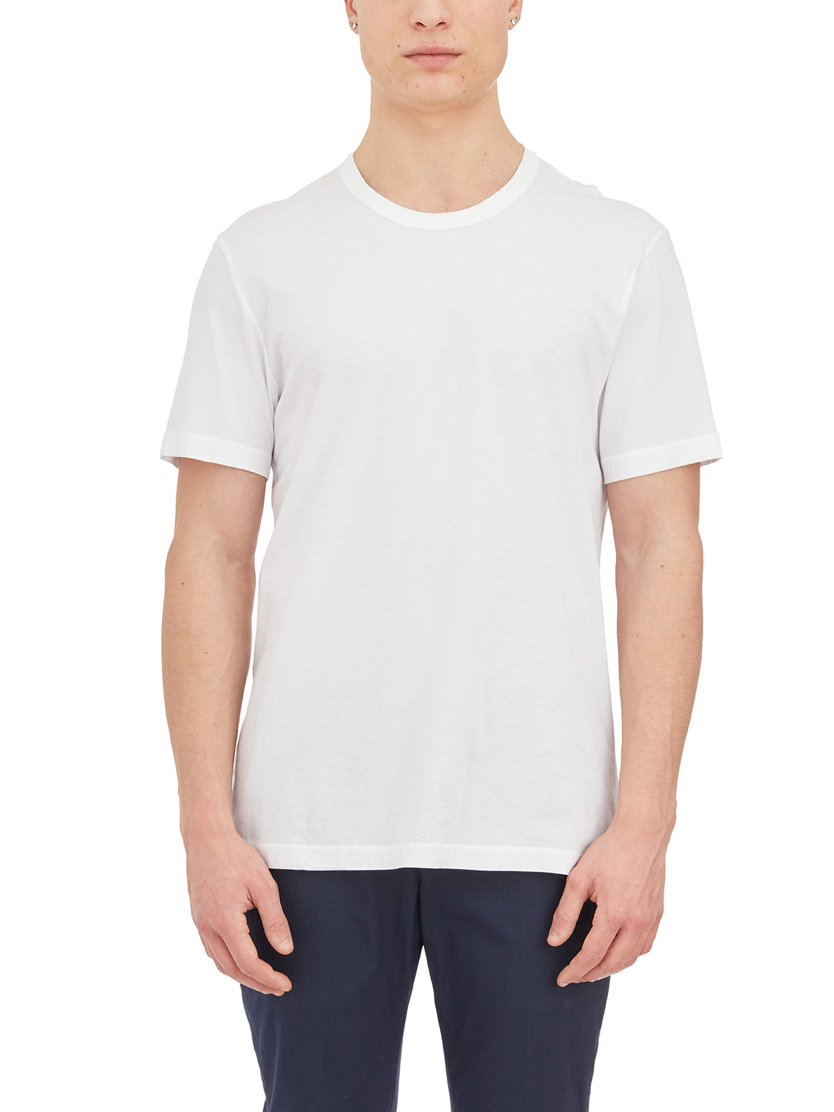 T-Shirt Girocollo In Cotone