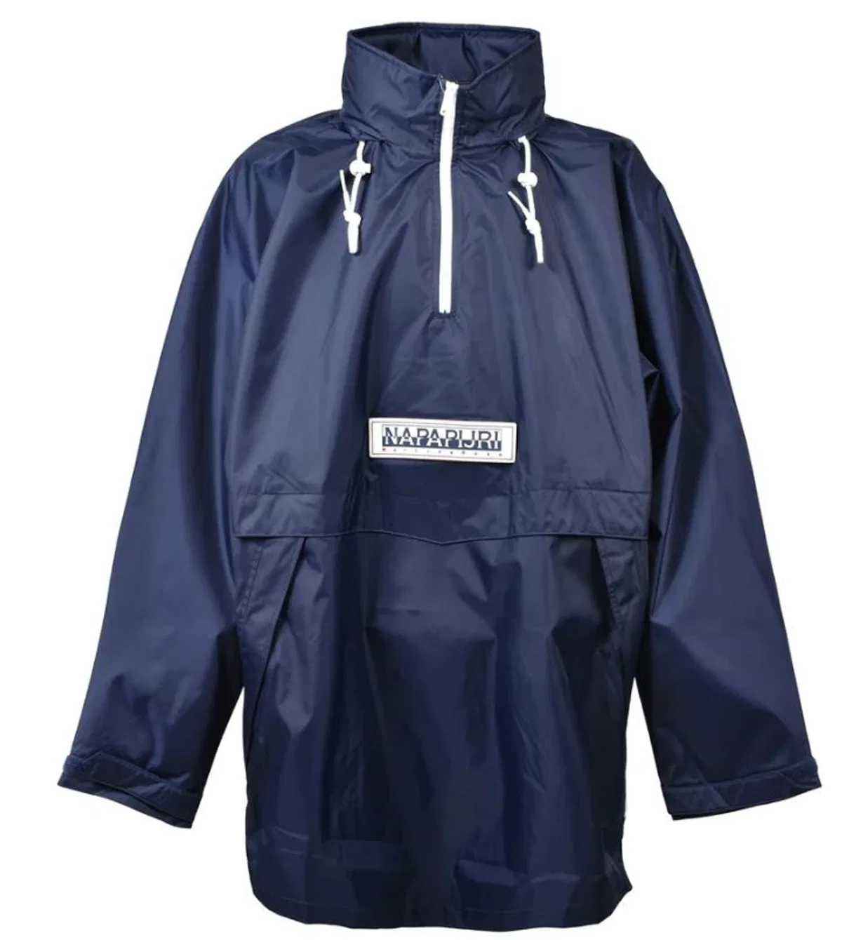 Navy Blue Nylon Coat