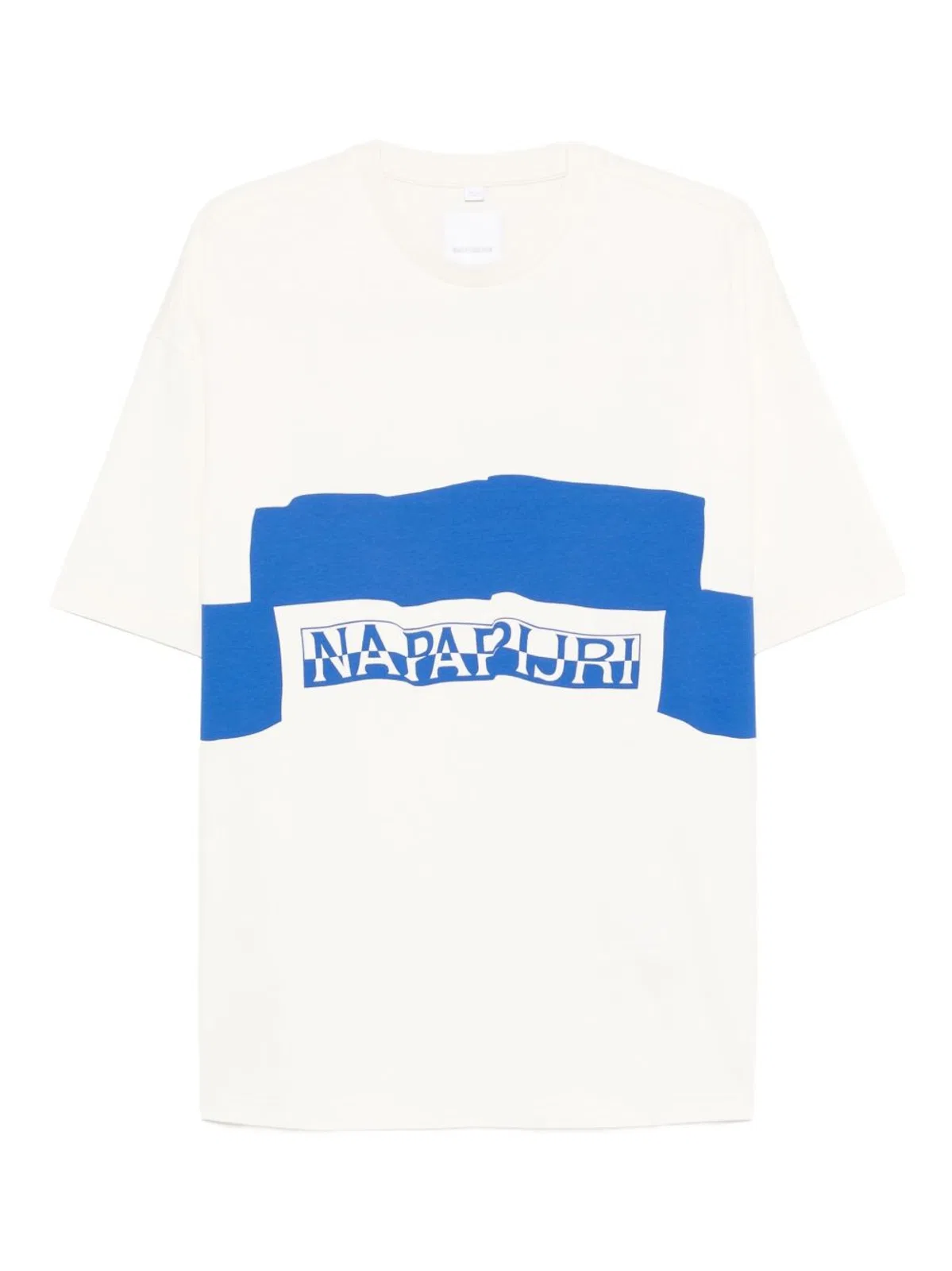 Off White Cotton Tee Shirt