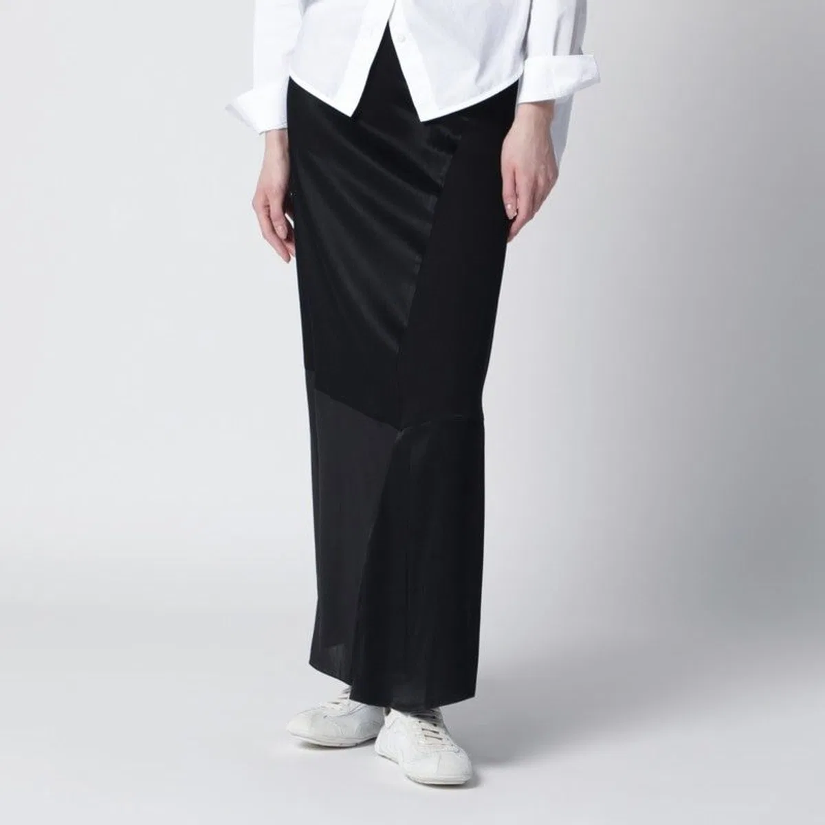 Black Patchwork Skirt