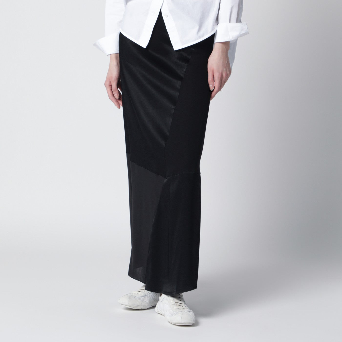 Black Patchwork Skirt