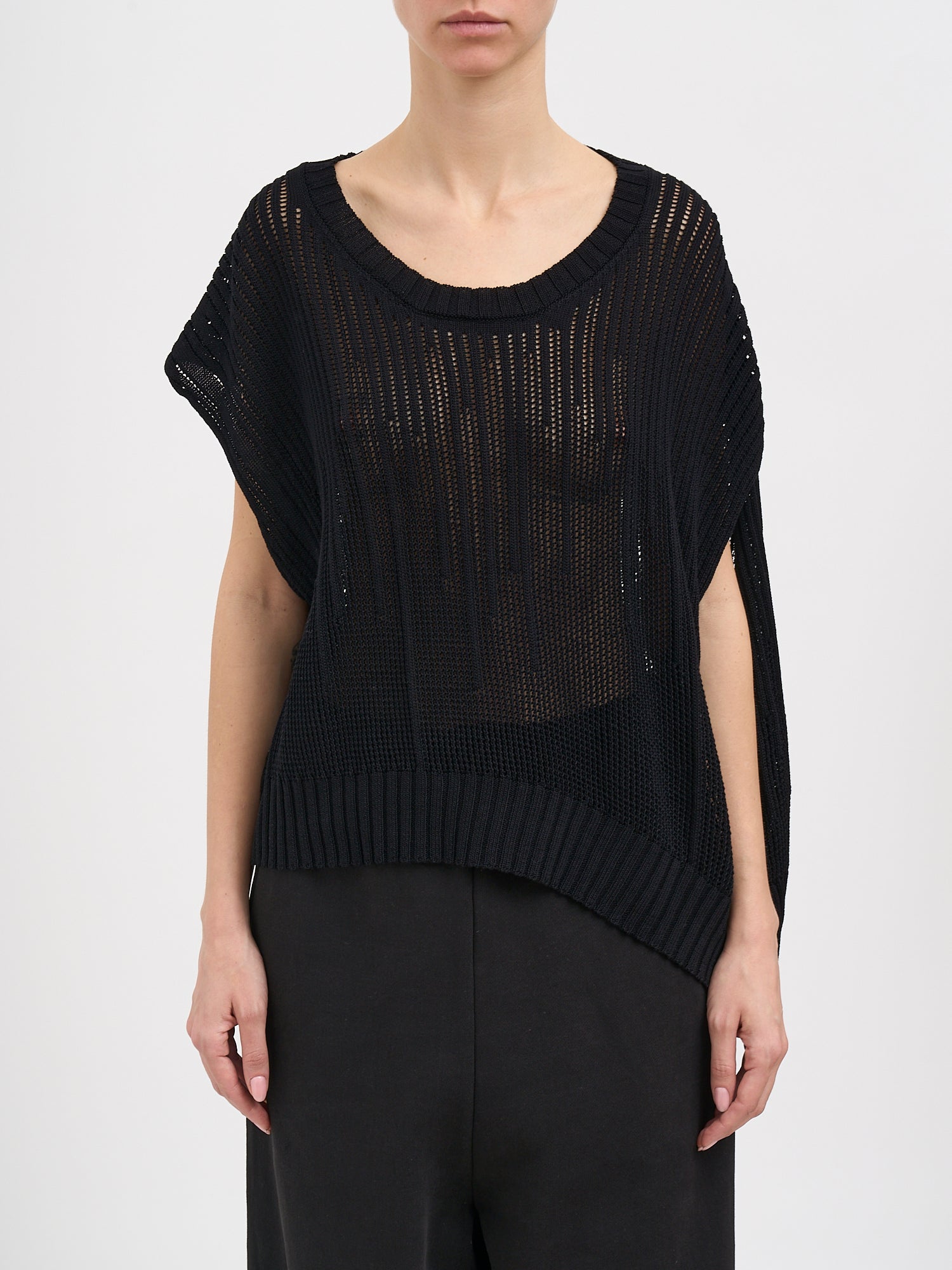 Boxed Neck Vest