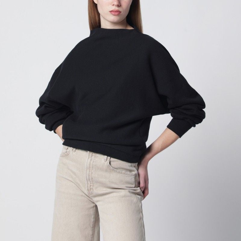 Mudcoloured Draped Sweatshirt