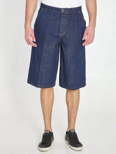 Loose Denim Bermuda Shorts