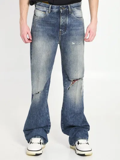 Slashed Boot Cut Jeans