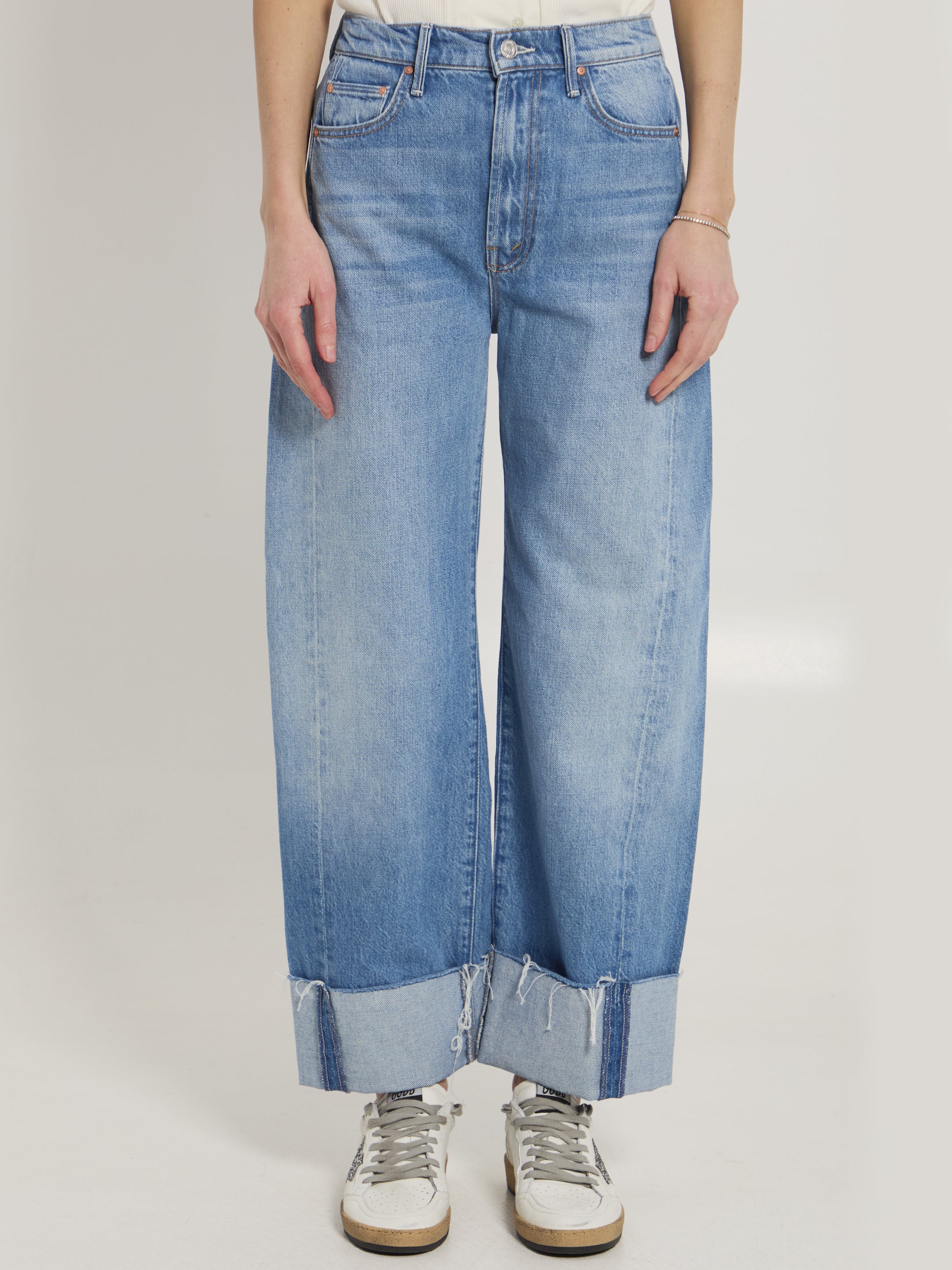 The Half-Pipe Ankle Cuff Fray Jeans