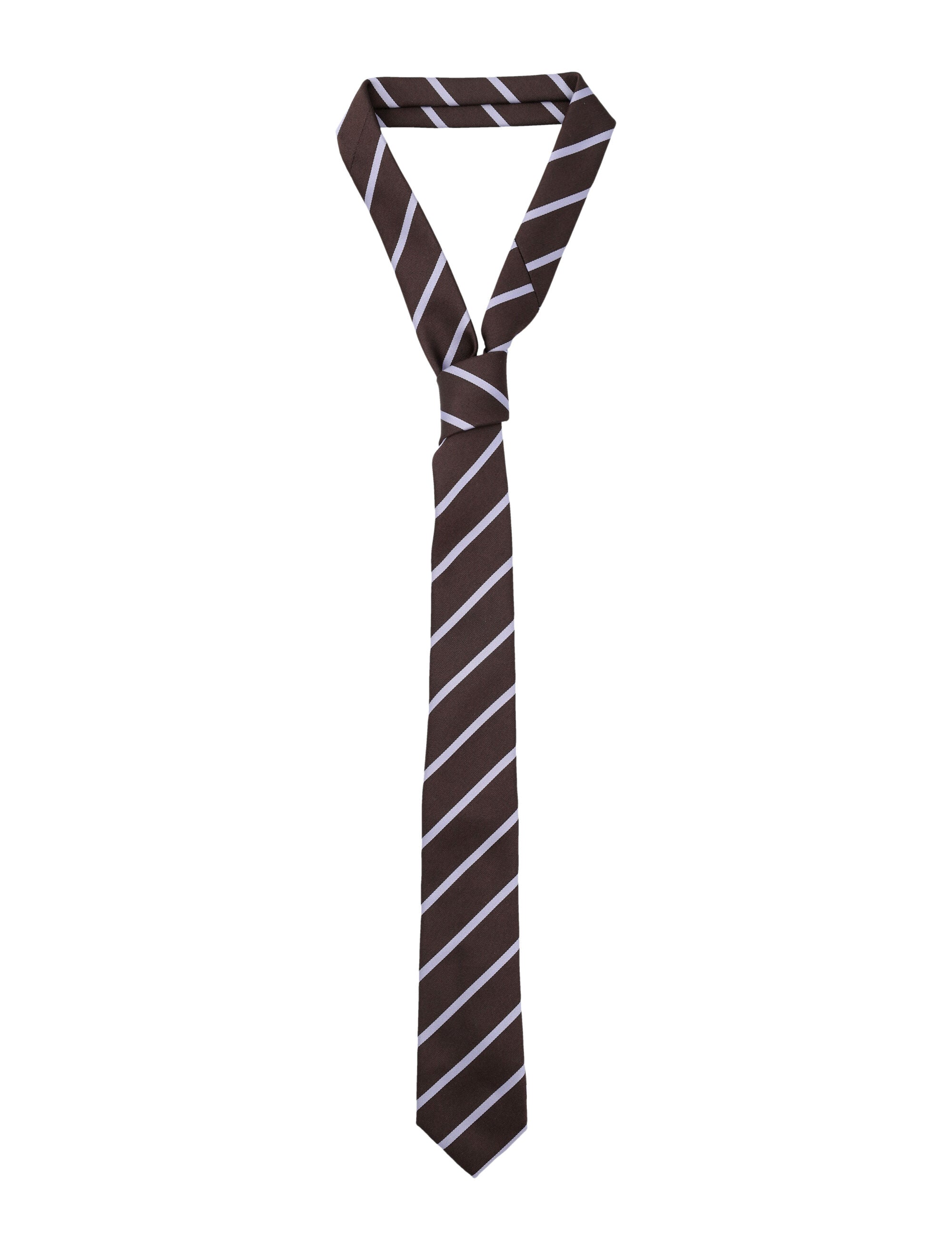 Lene Brown Striped Tie