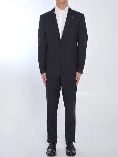 Biue Napoli Single-Breasted Virgin Wool Suit