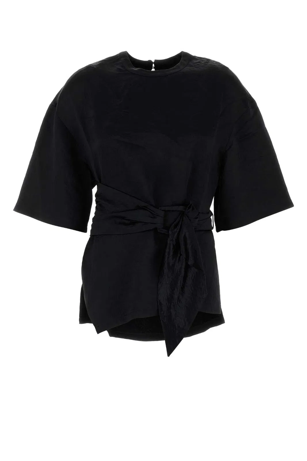 Black Satin Besia T-Shirt
