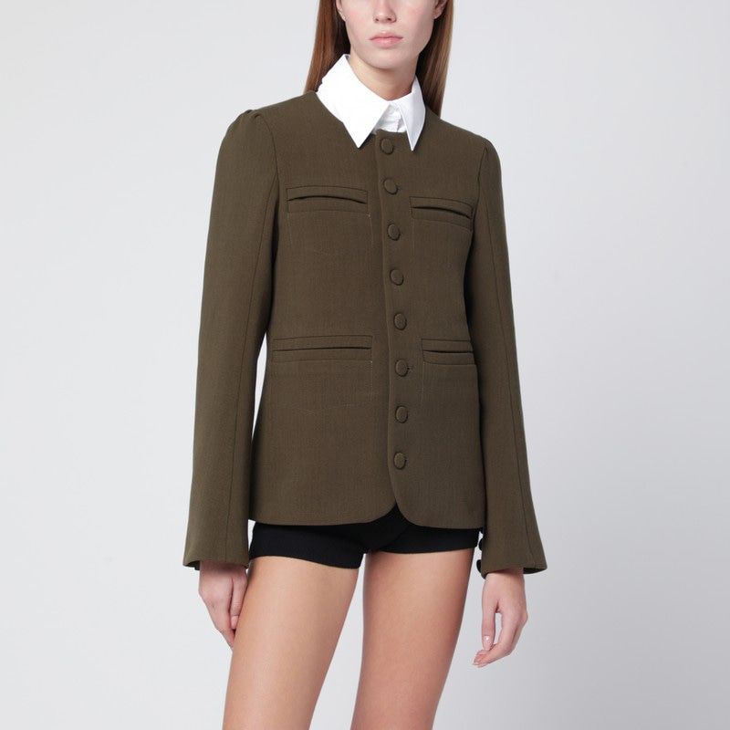 Moss Green Woolblend Jacket