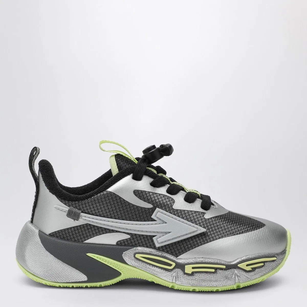 Kids For Jumping Sneakers In Dark Grey/Silver